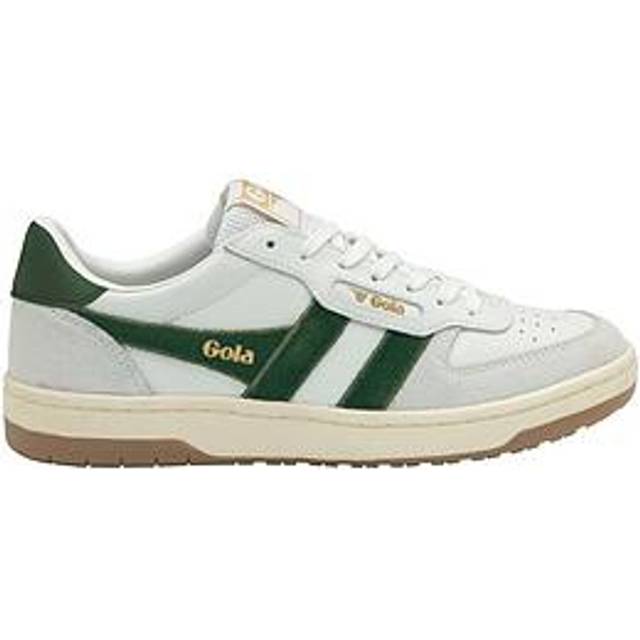 (7) Gola Hawk Mens Casual Trainers in White Green
