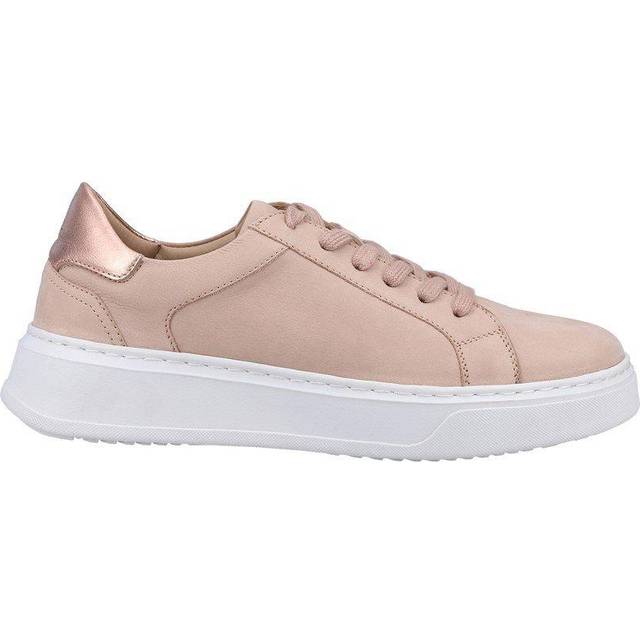Hush Puppies Womens Trainers Chunky Camille Nubuck Leather Lace Up blush - Pink - Size UK 4