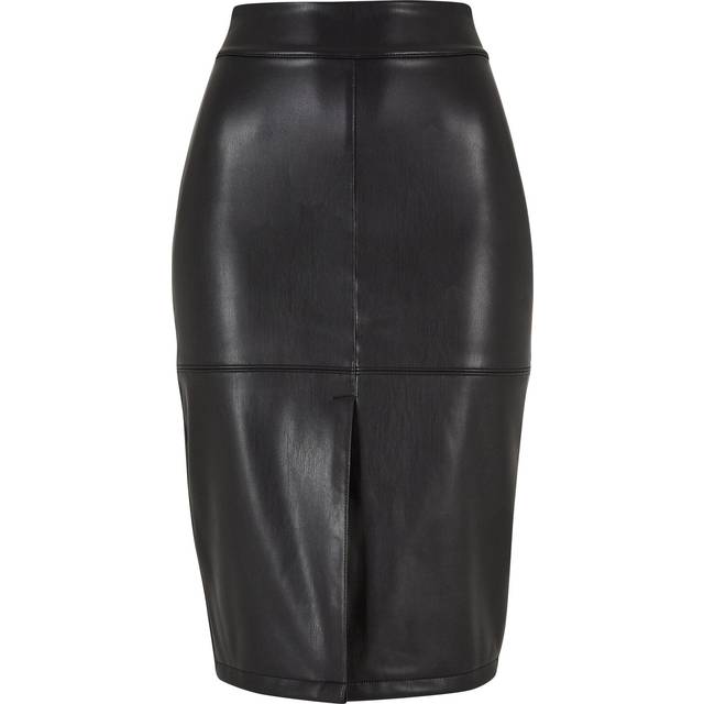 Women's synthetic leather pencil skirt Urban Classics - Noir
