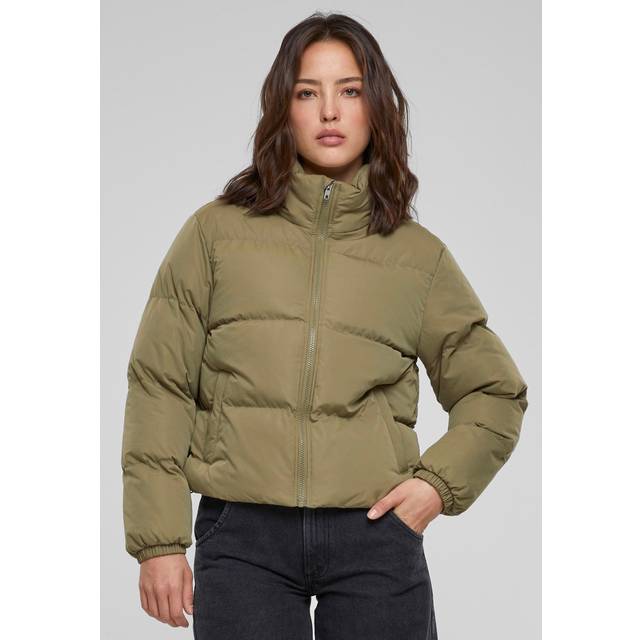 Urban Classics - Short Peached Puffer Tiniolive - Jacket - green - L - 100% Polyester,Synthetics