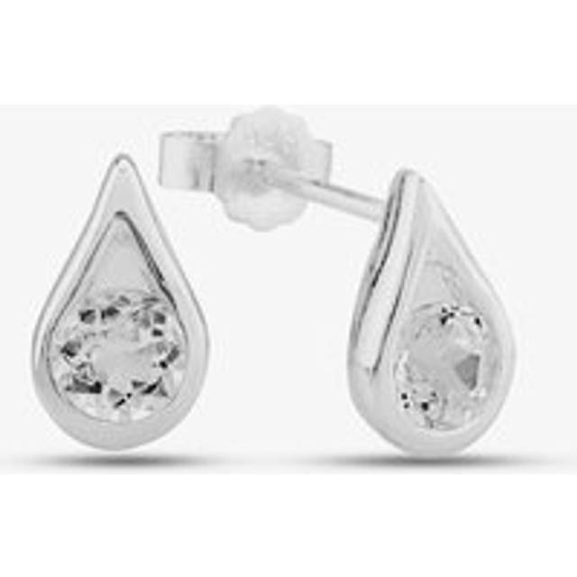 Silver Tear Drop Earrings E205C