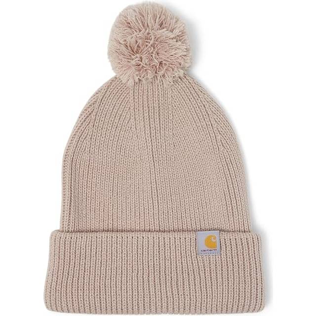 Carhartt Women's Knit Pom Cuffed Beanie  Mink