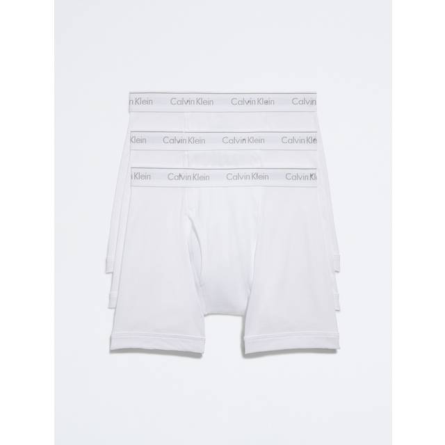 Calvin Klein Men's Stencil Logo Cotton Stretch Boxers White (3 Pack) - Size: 30/30