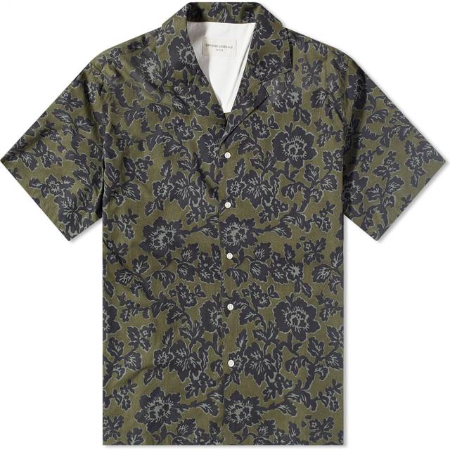 Officine Générale Green Eren Shirt - OLIVE/GREEN/BLACK - XXL