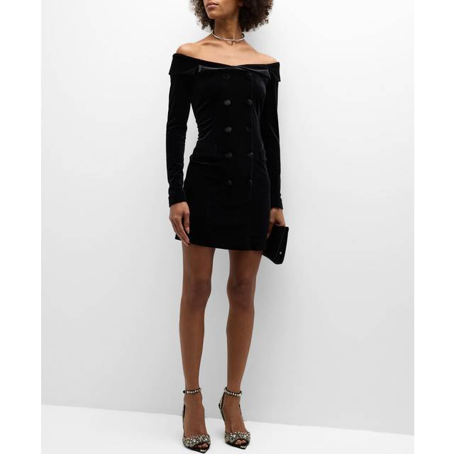 L’Agence Micaela Off-Shoulder Blazer Dress