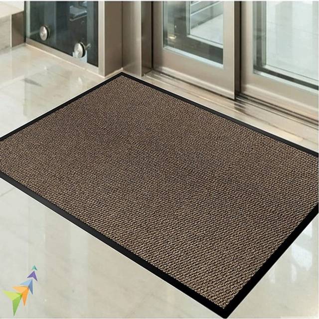 Abaseen Brown Door Mat Heavy Duty Indoor Outdoor - Brown / 60x160cm / 160cm