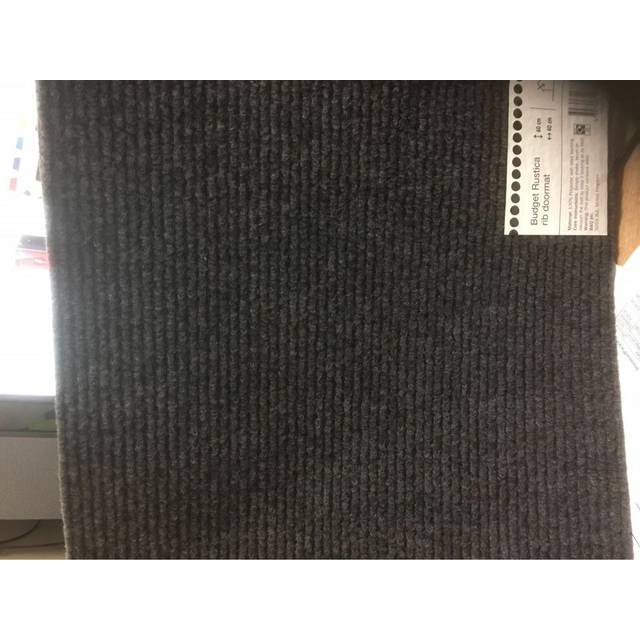 B & Q BUDGET RUSTICA RIB DOORMAT X 2 MATS