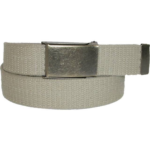 CTM Men&#39;s Big & Tall Belt with Flip Top Brass Buckle (Pack of 3) - - Khaki (one size)