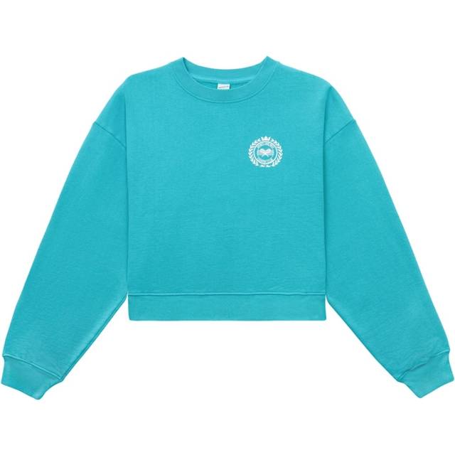 Sporty & Rich - NY Country Club cropped sweatshirt - unisex - Cotton - L - Blue
