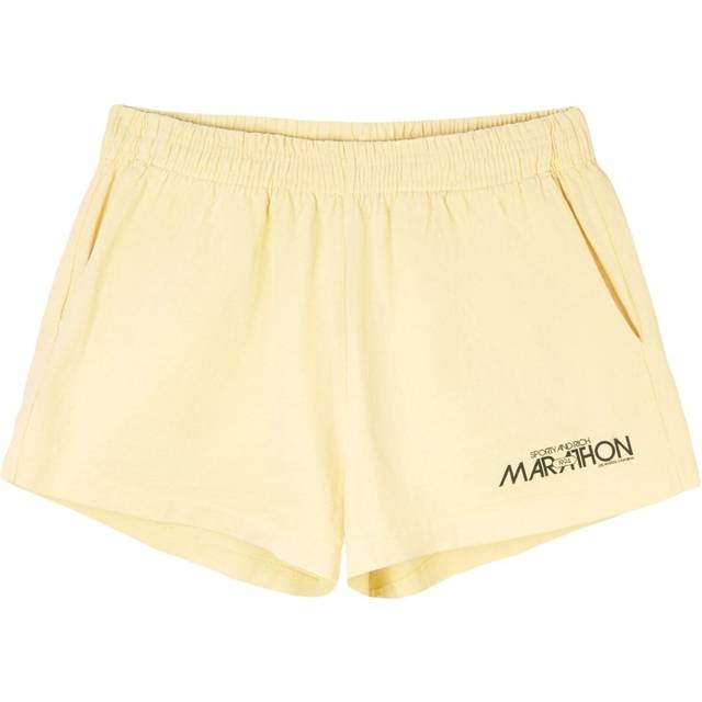 Sporty & Rich - Marathon Disco track shorts - women - Cotton - M - Yellow