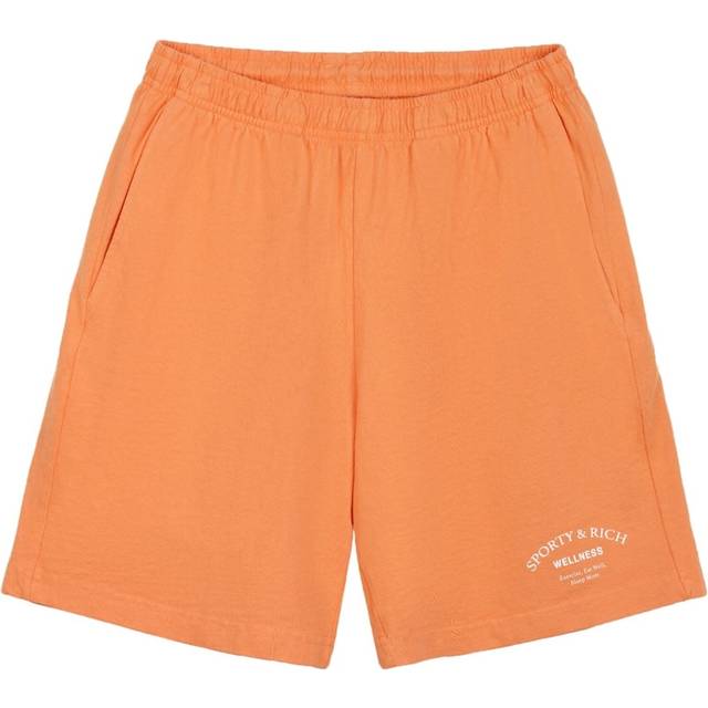 Sporty & Rich - Wellness Studio logo-print shorts - women - Cotton - M - Orange