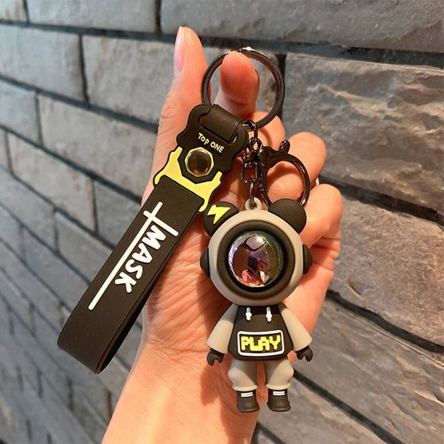 SHEIN Cartoon Doll Pendant Car Key Chain Pendant Key Chain Shopping Mall Doll Machine Bag Pendant Key Chain Charms Thank You Gifts Teacher Accessories