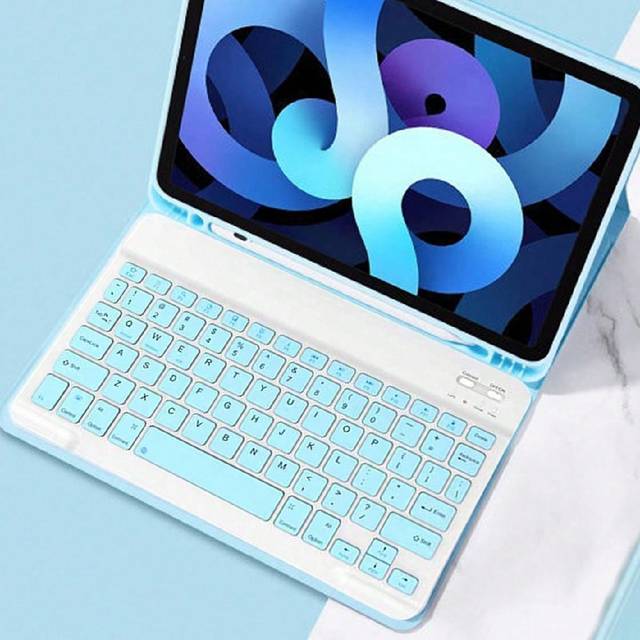 SHEIN Wireless Keyboard, 10-Inch Ultra-Thin, Rechargeable, Silent, Wireless Keyboard For Tablets/Laptops, Mini Keyboard Compatible With IPad