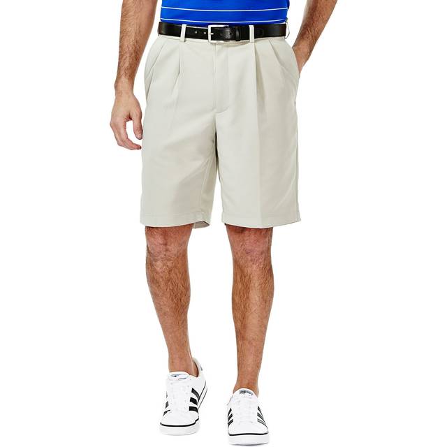 Haggar Men's Cool 18 Pleat Front Expandable Waist Short  String  38