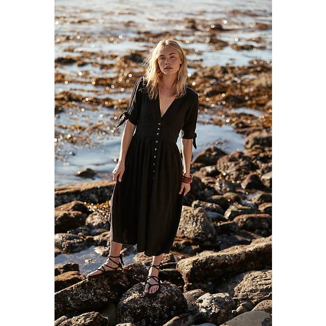 Love Of My Life Midi Dress by free-est in Black, Size: XS