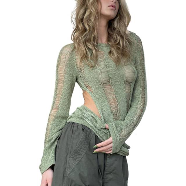 Pdxnyxx Long Sleeve Dress for Women Sexy Y2k Dress Y2k Sweater Bodycon