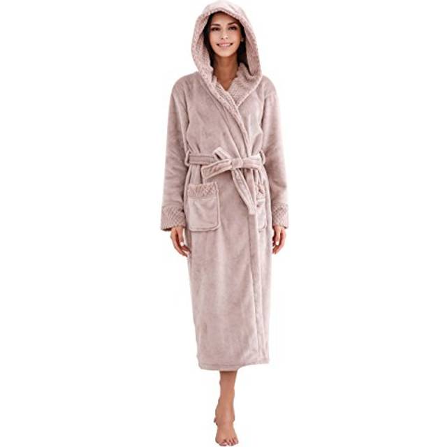Richie House Womens Soft and Warm Robe Bathrobe Plush RHW2823-B-L