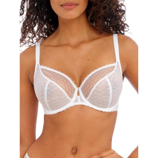 Freya Womens Signature Plunge Bra - White Nylon - Size 36FF