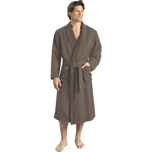 MONARCH Plush Lined Microfiber Bath Robe for Women or Men - Super Soft  Durable Luxury Spa  Resort & Hotel Bathrobe  Generously Sized Unisex Cypress
