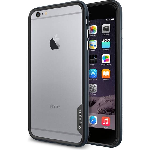 SPIGEN Neo Hybrid EX Bumper Skal till Apple iPhone 6(S) Plus (Metal Slate)