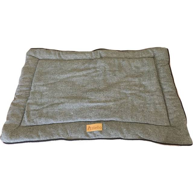 Ellie-Bo Reversible Tweed and Grey Faux Fur Mat Bed for Extra Large 42 inch Dog Puppy Cages and Crates