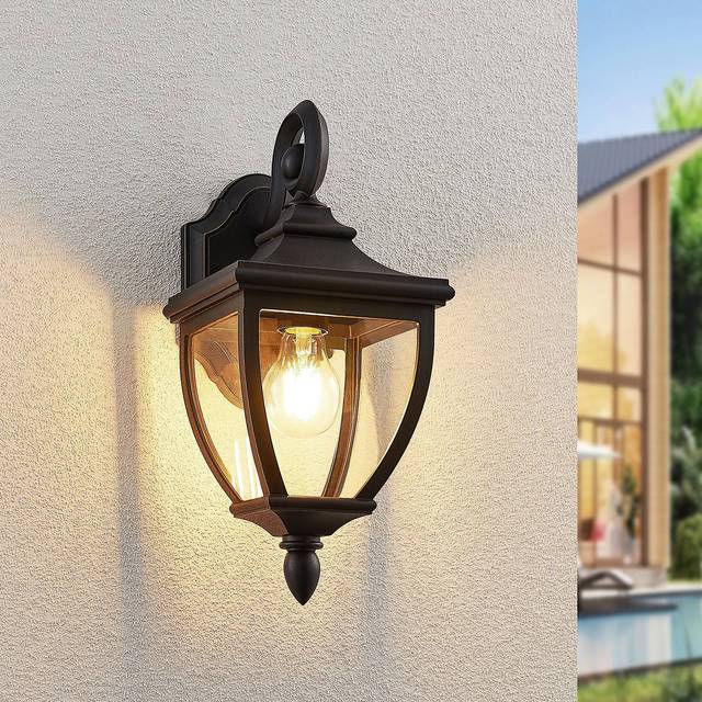 Lindby - Cerys Outdoor Wall Lamp Black