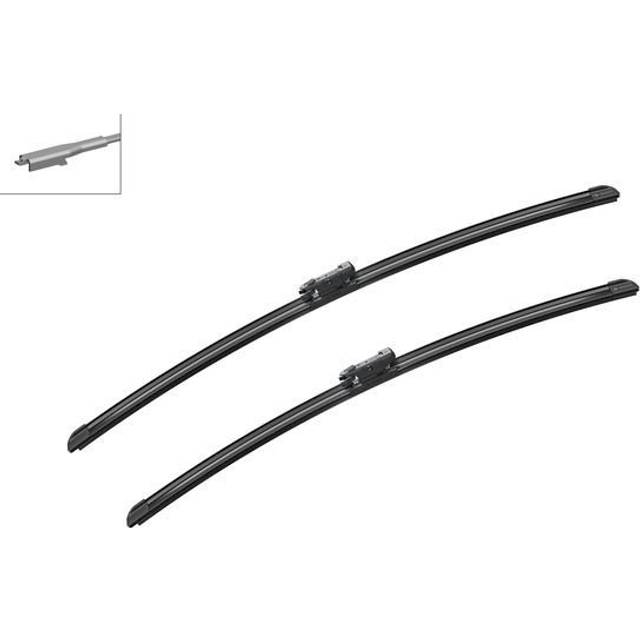 Bosch aerotwin flat blade set 650/600 fits mercedes-benz sprinter 313d bluetec|b