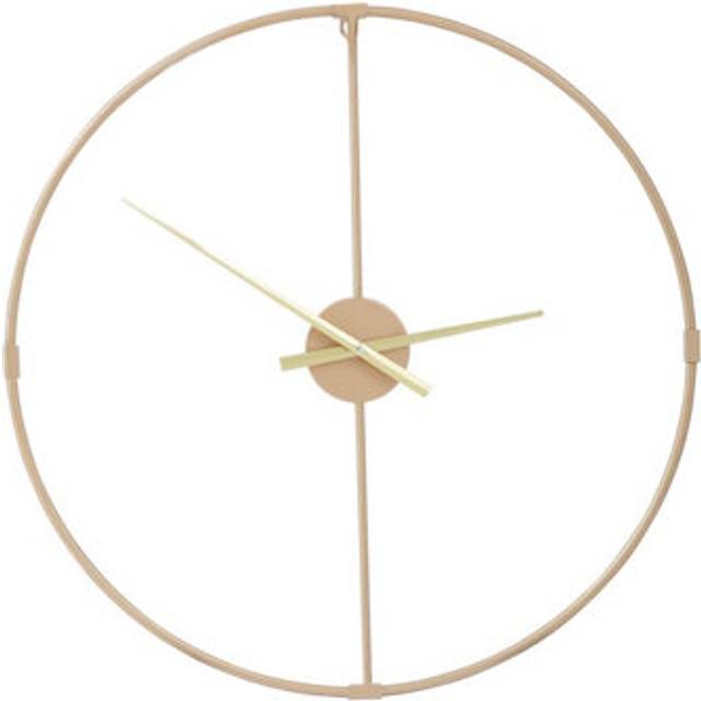 Interiors by Premier Wall Clock With Gold Finish Metal Open Frame - One Size