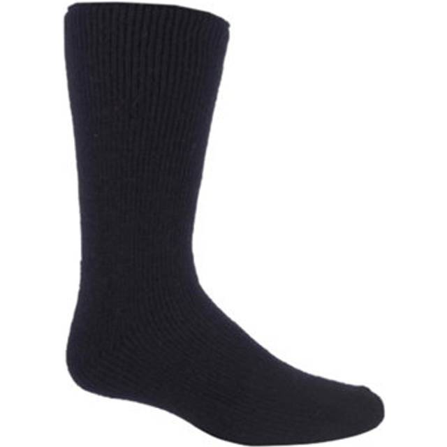 Heat Holders - Mens Thick Heavy 2.7 TOG Short Thermal Wool Rich Socks - Black - Size UK 6-11