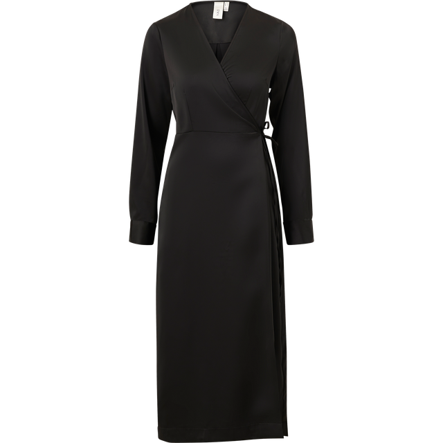 Y.A.S Yaspella Wrap Dress - Black