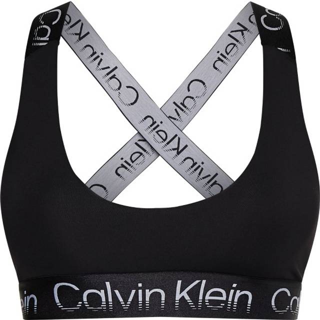 Calvin Klein Sport Active Icon Medium Support Bra - Black - Large * Kampanj *
