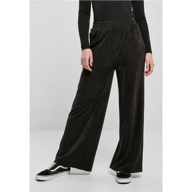 Women's straight corduroy jogging suit Urban Classics - Noir