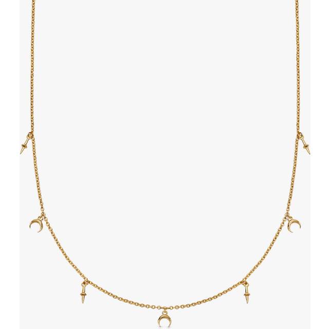 Astley Clarke Crescent Moon Necklace, Gold