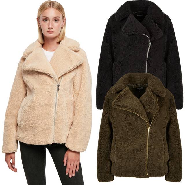 UC Ladies UC Sherpa Biker Jacket Black / S Jacka