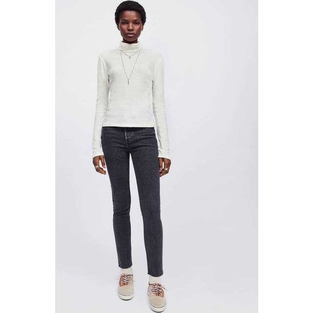 RE/DONE 90s Noir High-Rise Ankle Crop Jean