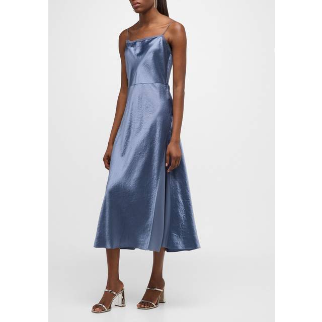 Vince Sheer Paneled Slip Dress
