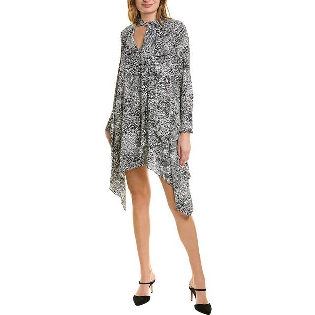 BCBGMAXAZRIA Cape Sleeve Midi Dress
