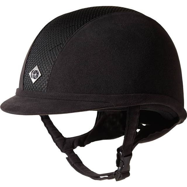 Charles Owen Ayr8 Plus Riding Hat - 55cm · Oval · Black and Silver