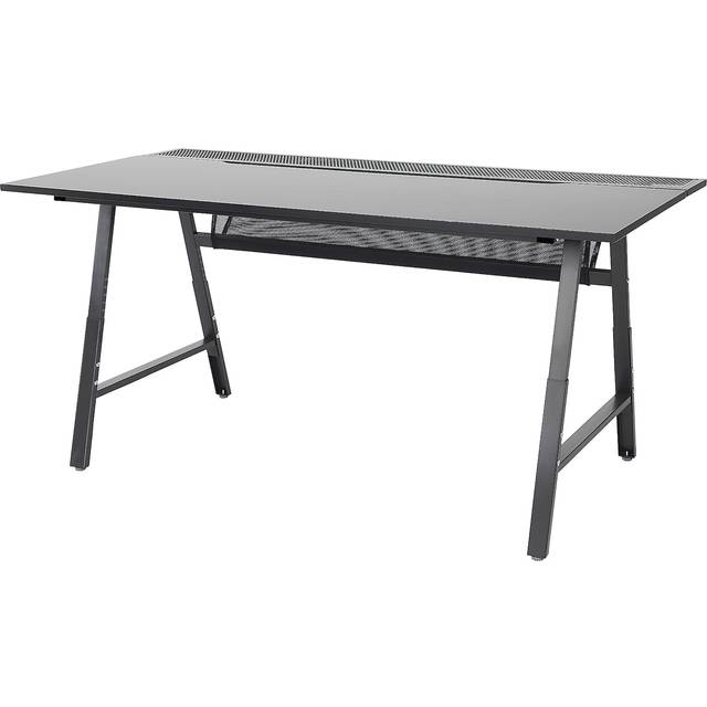 UTESPELARE skrivbord för gaming, svart, 160x80 cm