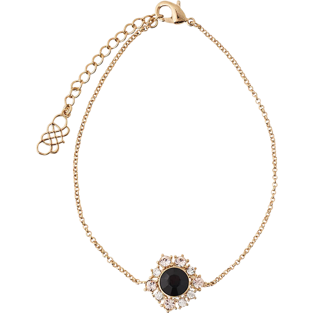 Emily armband jet - Guld (17.5 - 20.5 cm)
