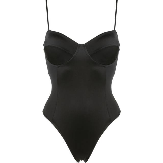 Brigitte - spaghetti-straps high-cut swimsuit - women - Polyamide/Spandex/Elastane - P - Black