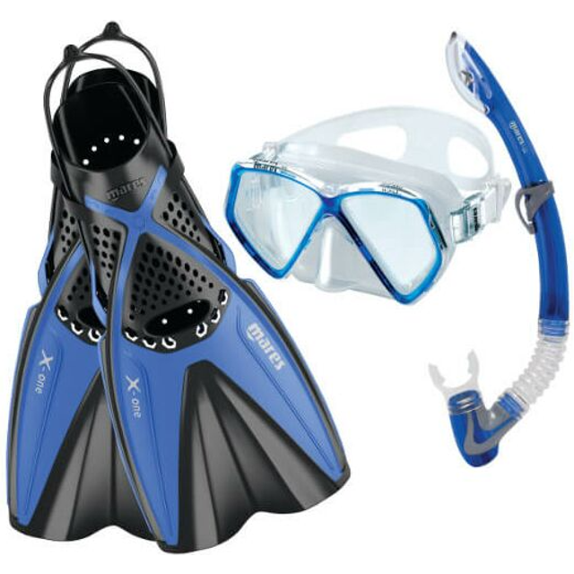 Mares - Kid's Set X-One Pirate - Snorkelling set size 30-34 - S, blue