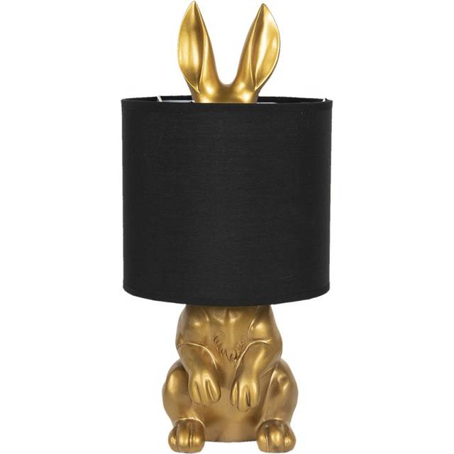 Bordslampa Kanin / Hiding Rabbit - Guld/Svart Clayre & Eef