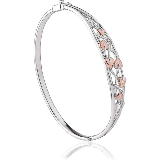 Clogau Silver 9ct Rose Gold Tree of Life Bangle 3STLB2 - Two Colour