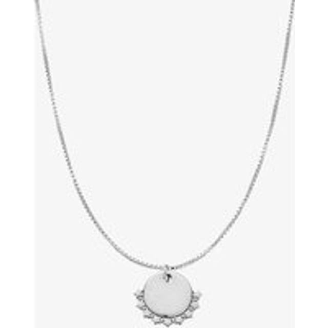 ChloBo Silver Personalised Star Box Chain Handwriting Necklace For Women - silver