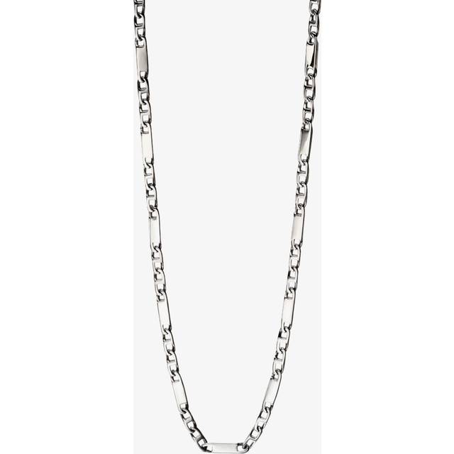 Fred Bennett Stainless Steel Bar Chain Necklace N4281 - Silver