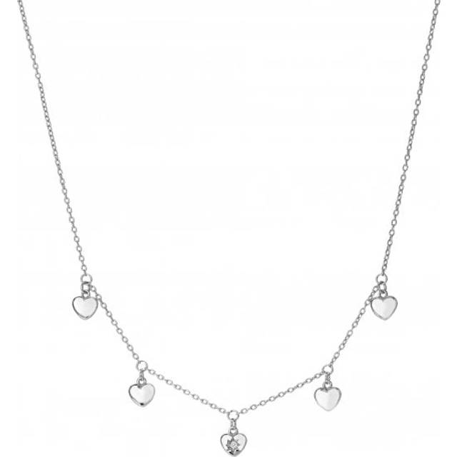 Hot Diamonds Sterling Silver Heart Icon Necklace DN162
