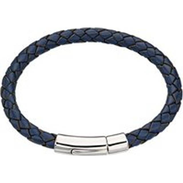Little Star Hugo Boys Navy Leather Bracelet LSB0116 - Blue