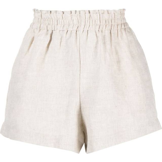 Reformation - Mila linen shorts - women - Linen/Flax - S - Neutrals