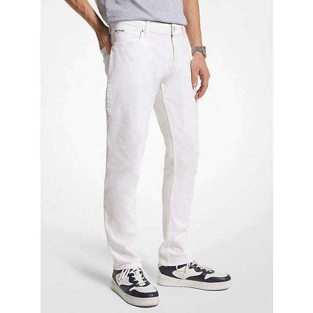 MK Slim-Fit Jeans - White - Michael Kors - 34